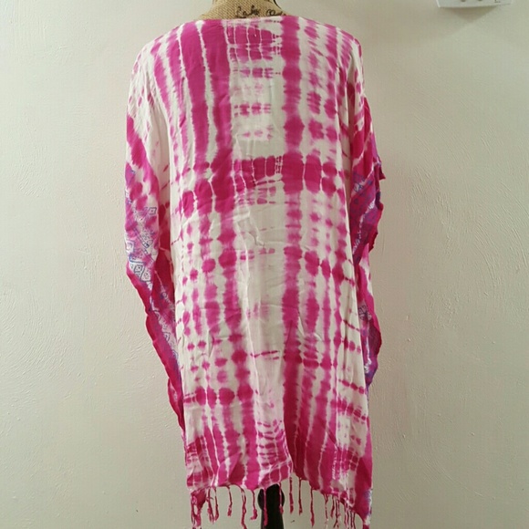 Fushia/White Cover up - Picture 4 of 4